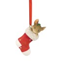 Heart Of Christmas Santa Spy Mouse Ornament