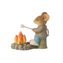 Heart Of Christmas Roasting Marshmallows Mouse Figurine