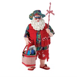 Enesco Gifts Dept 56 Possible Dreams By The Sea Hook, Line and Santa Santa Figurine Free Shipping Iveys Gifts And Decor