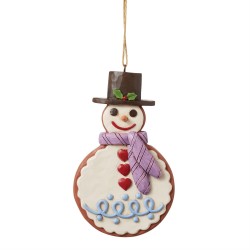 Enesco Gifts Jim Shore Heartwood Creek Gingerbread Snowman Ornament Free Shipping Iveys Gifts And Decor