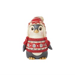 Enesco Gifts Jim-Shore Heartwood Creek Nordic Noel Jolly Good Fella Penguin In Sweater Figurine Free Shipping Iveys Gifts 