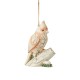 Enesco Gifts Jim Shore Heartwood Creek White Woodland Cardinal On Branch Ornament Free Shipping Iveys Gifts And Decor