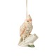Enesco Gifts Jim Shore Heartwood Creek White Woodland Cardinal On Branch Ornament Free Shipping Iveys Gifts And Decor