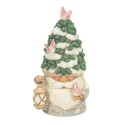 Jim Shore Heartwood Creek White Woodland Fir-ever Festive Evergreen Hat Gnome Figurine
