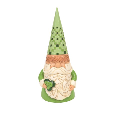 Enesco Gifts Jim Shore  Heartwood Creek Wearin Of The Green Irish Gnome with Shamrock Figurine