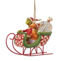 Pre Order Jim Shore The Grinch Who Stole Christmas Dr Seuss Grinch And Max In Sleigh Ornament