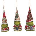 Jim Shore Heartwood Creek Grinch Set Of 3 Grinch Gnome Ornament