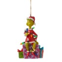Jim Shore Dr Seuss Grinch On Present Lited Ornament