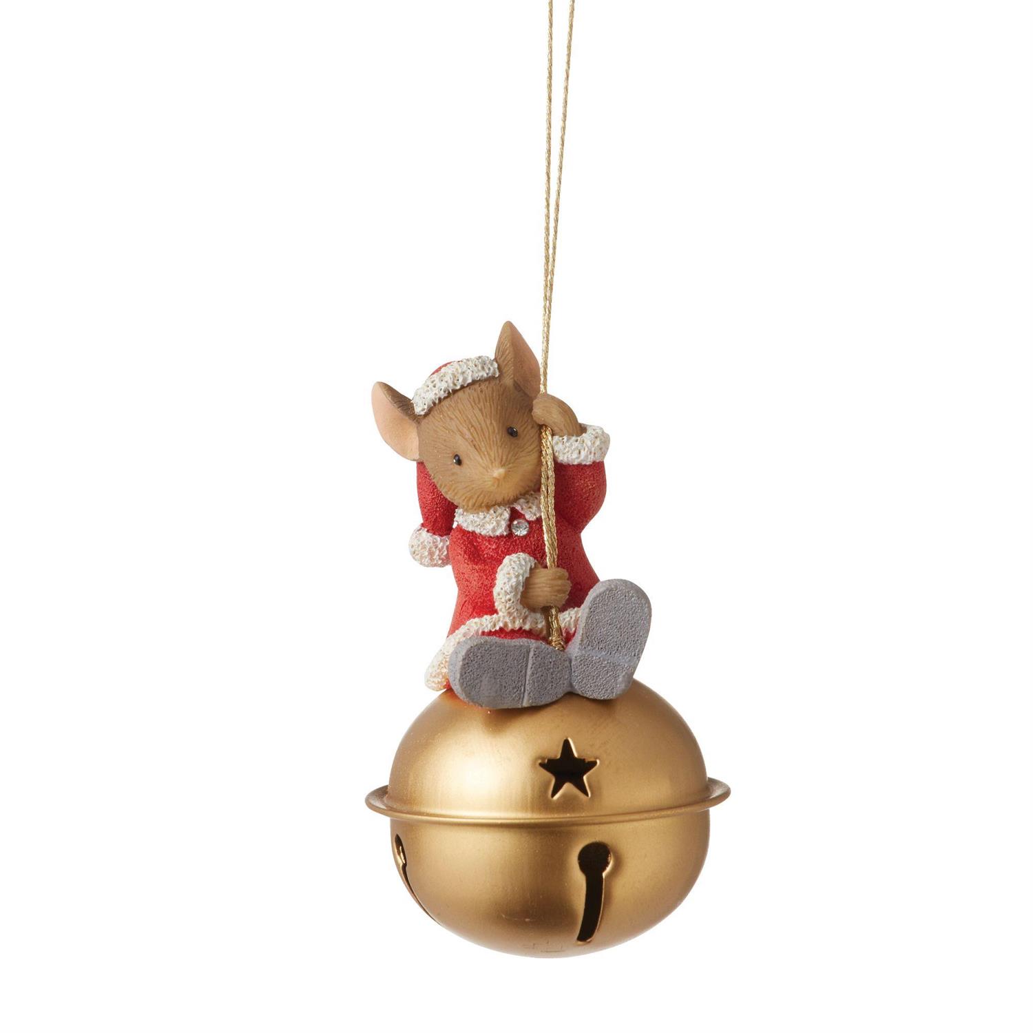 Enesco Gifts Karen Hahn Tails With Heart Heart Of Christmas Bell Mouse Free Shipping Iveys Gifts And Decor