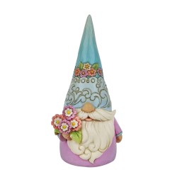 Enesco Gifts Jim Shore Heartwood Creek Gnome Bloomin Gnome With Flowers Figurine Free Shipping Iveys Gifts And Decor