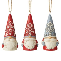 Enesco Gifts Jim Shore Heartwood Creek Nordic Noel Mini Gnome 3 Piece Ornamenr Set Free Shipping Iveys Gifts And Decor