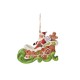 Enesco Gifts  Jim Shore Heartwood Creek Baking Spirits Brigh Gingerbread Christmas Sleigh Ornament