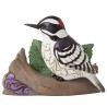 Jim Shore Heartwood Creek Nature's Drummer Downy Woodpecker Bird Figurine