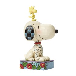 Jim Shore PeanutsMy Best Friend Snoopy And Woodstock Personality Pose Figurine