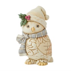 Enesco Gifts Jim Shore Heartwood Creek White Woodland Owl With Scarf Figurine Free Shipping Iveys Gifts And Decor
