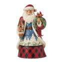 Jim Shore Heartwood Creek Highland Santa Bird Figurine