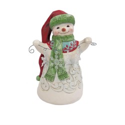Enesco Gifts Jim Shore Heartwood Creek Snow Wonder Snowman With Long Hat Snowman Figurine Free Shipping Iveys Gifts And Decor