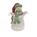 Jim Shore Heartwood Creek Snow Wonder Snowman With Long Hat Snowman Figurine