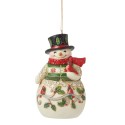 Jim Shore Heartwood Creek Snowman With Cardinal Snowman Figurine