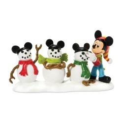 Disney Village Figurine Three Mouseketeers Snowman Figurine Free Shipping Iveys Gifts And Decor