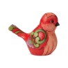 Jim Shore Heartwood Creek In Fine Feather Red Floral Bird Figurine