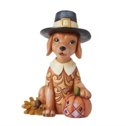 Enesco Gifts Jim Shore Heartwood Creek Turkey Taster Dog With Pilgrim Hat Figurine Free Shipping Iveys Gifts And Decor