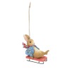 Jim Shore Beatrix Potter Peter Rabbit Sledging Ornament