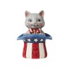 Jim Shore Heartwood Creek MIni Patriotic Kitten Figurine