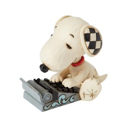 Enesco Gifts Jim Shore Peanuts Mini Snoopy Typing Figurine Free Shipping Iveys Gifts And Decor
