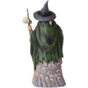 Jim Shore Heartwood Creek Witch With Broom And Skull Figurine