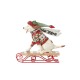 Pre Order Shore Heartwood Creek Highland Glen Dashing Downhill Dog on Sled Figurine