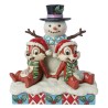 Pre Order Jim Shore Disney Traditions Chip And Dale With Snowman Snow Much Fun Figurine