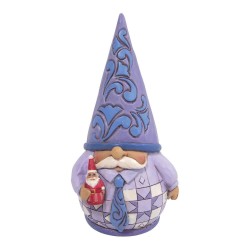 Enesco Gifts Limited Edition Jim Shore Heartwood Creek An Artist  Like Gnome Other Gnome With Santa Figurine Free Shipping