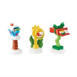 Dept 56 Set Of 3 Dr Seuss Who-ville Wacky Mailboxes Figurine Free Shipping Iveys Giifts And Decor