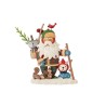 Izzy And Oliver Linda Solovic Woodsy Walking Santa Figurine