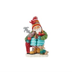 Lori Siebert Izzy And Oliver Cozy and Warm Santa Figurine