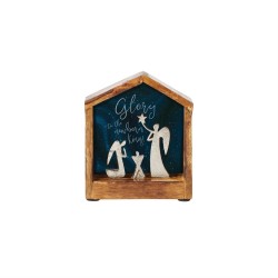 Enesco Gifts Wendy Wiinanen Izzy And Oliver Angels in Stable Figurine Free Shipping Iveys Gifts And Decor