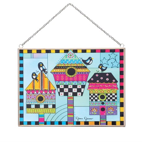 Enesco gifts Izzy And Oliver Jonna James Birdhouse Suncatcher Free Shipping Iveys Gifts And Decor