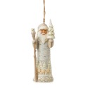 Pre Order Jim Shore Heartwood Creek White Woodland Birch Bark Santa Ornament