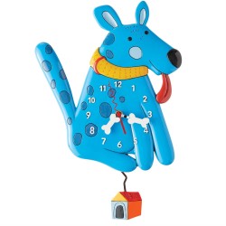Enesco Gifts Allen Designs Blue Buddy Dog Clock Free Shipping Iveys Gifts And Decor