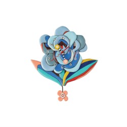 Artist Michelle Allen Enesco Gifts Allen Designs Blue Bloom Clock Free Shipping Iveys Gifts And Decor