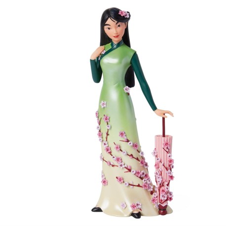 nesco Gifts Disney Showcase Botanical  Princess Mulan Figurine