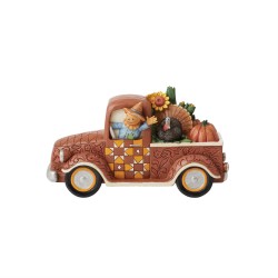 Enesco Gifts Jim Shore Heartwood Creek Countryside Cruising Harvest Pickup Truck Figurine Iveys Gifts And Decor