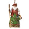 Jim Shore Heartwood Creek Santas Around The World Italian Ornament