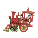 Jim Shore Heartwood Creek African American Christmas Train Engine Santa Figurine