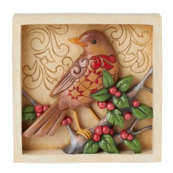 Jim Shore Heartwood Creek Robin Decorative Plaque Figurine