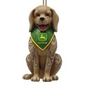 Pre Order Jim Shore Heartwood Creek Dog Wearing  John Deere Tractor Bandana Ornament