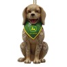 Pre Order Jim Shore Heartwood Creek Dog Wearing  John Deere Tractor Bandana Ornament