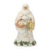 Jim Shore Heartwood Creek White Woodland Santa Basket And Bells Figurine