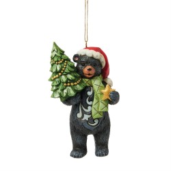 Enesco Gifts Jim Shore Heartwood Creek Lodge Black Bear Ornament Free Shiping Iveys Gifts And Decor